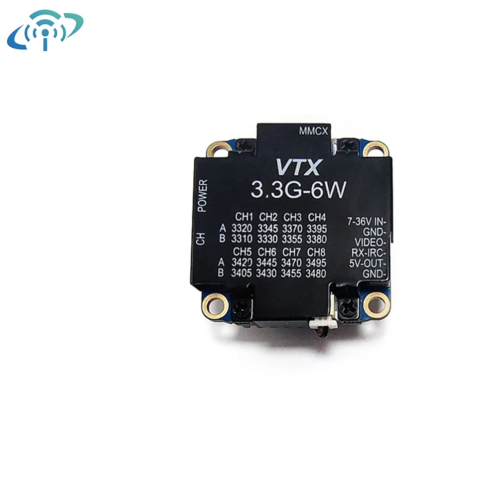 3.3G 6 واط FPV جهاز ريسيفر استقبال وإرسال الفيديو بدون طيار نقل الصور FPV 16 قنوات أجزاء الطائرات بدون طيار VTX VRX مكون الطائرة بدون طيار