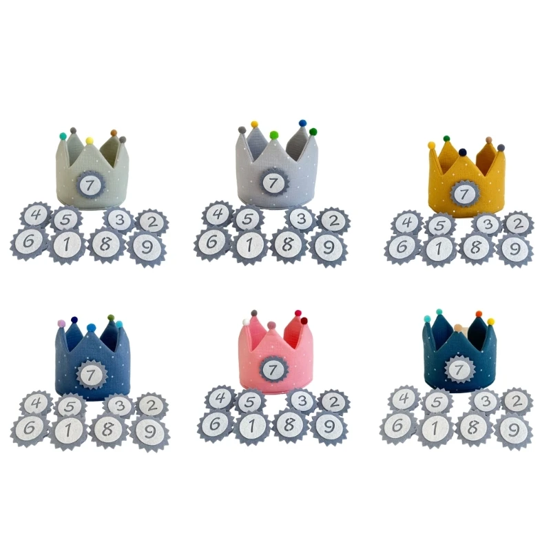 

Children Photography Props Cotton Set with Number Birthday Decoration