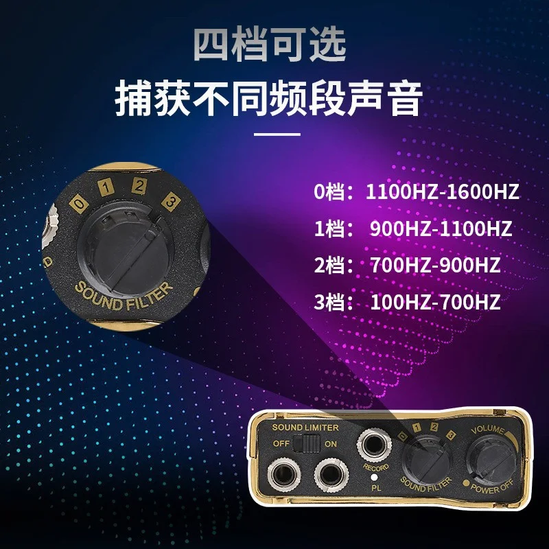 

F999R Высокопрочный настенный микрофон, детектор прослушивания голоса для инженера, утечка воды, масло, утечка слуха