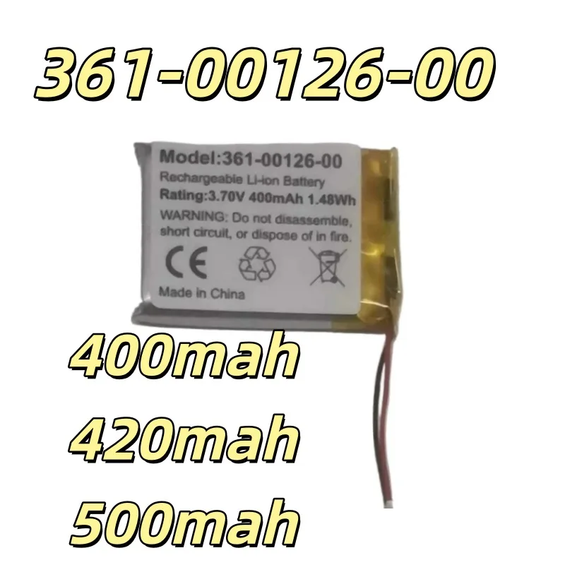 Replacement battery 361-00126-00 for 6X 6X Pro Smart Watch Battery 3.7V 400mAh Fast Delivery 1PCS