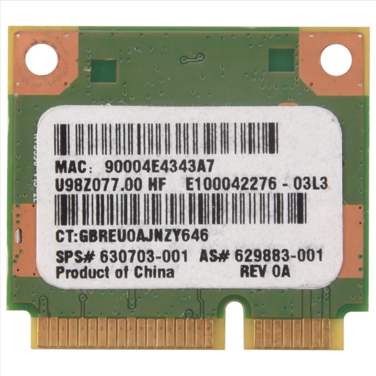 Accesorios para PC de alta calidad en stock RT5390 Tarjeta de red inalámbrica 802.11B/G/N con interfaz Half Mini PCI‑E