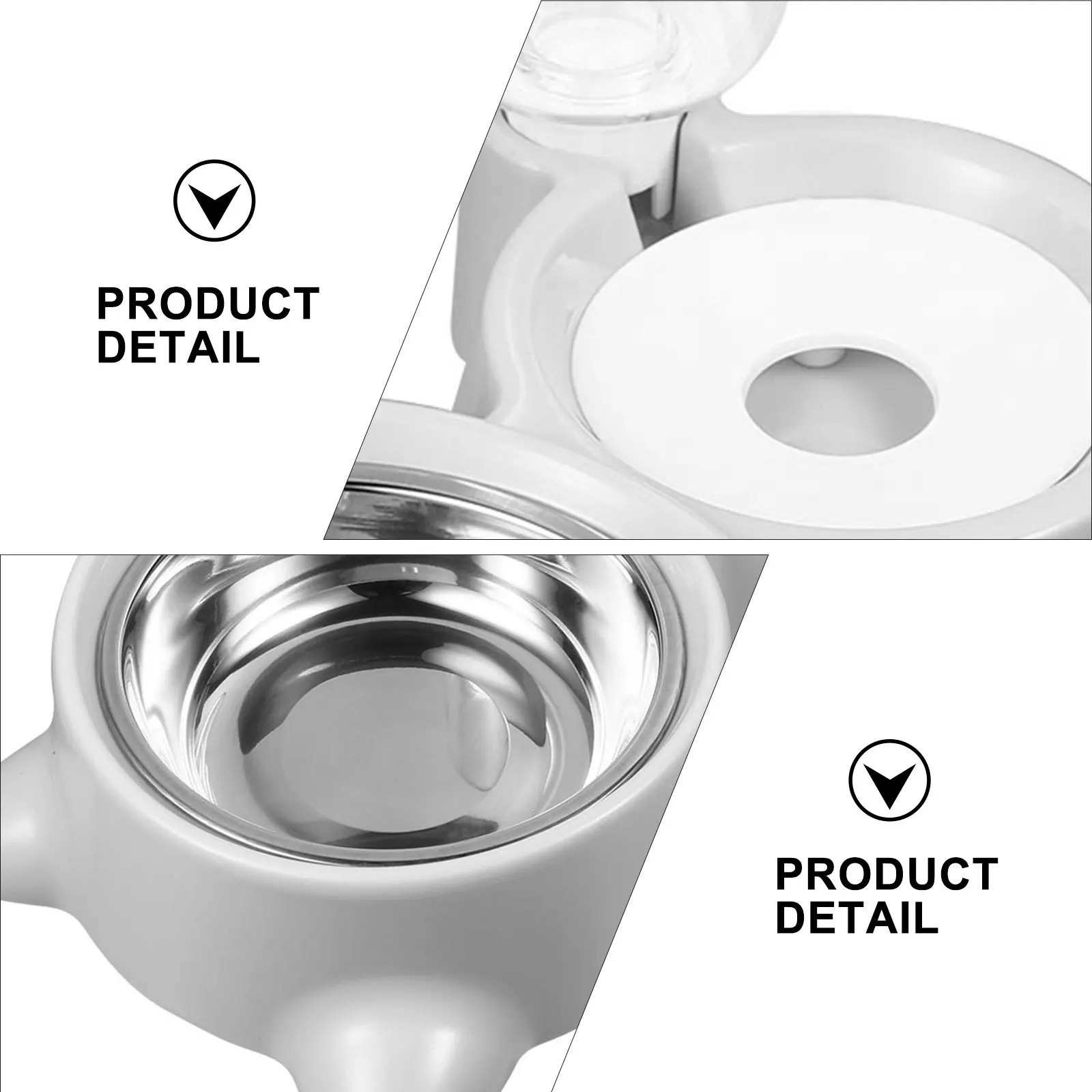 

Dog Bowls Pet Leakproof Drinking Tool Automatic Feeder Small and Medium Dogs Water Grey