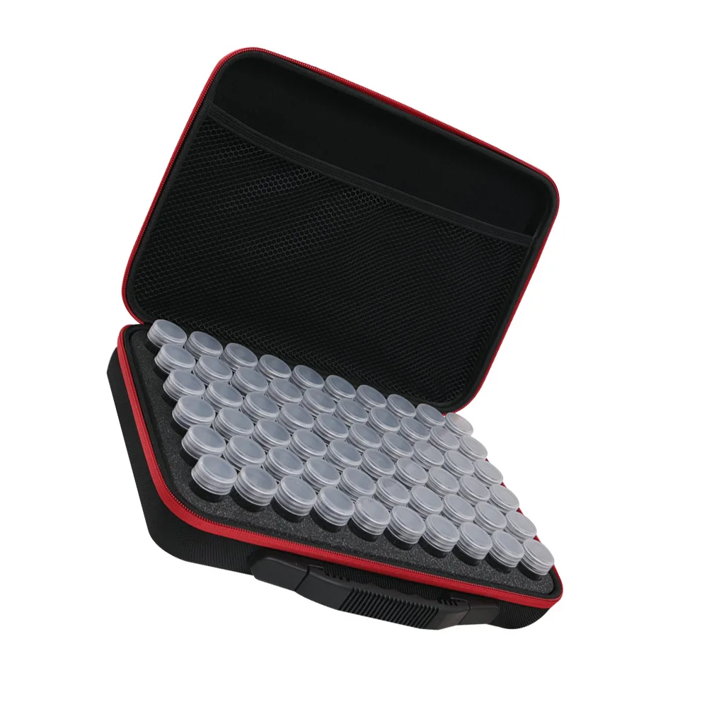 

60Pcs Embroidery Storage Box Fine Structure Waterproof Case for Beads Painting Supplies Portable Anti-Wear Display Container