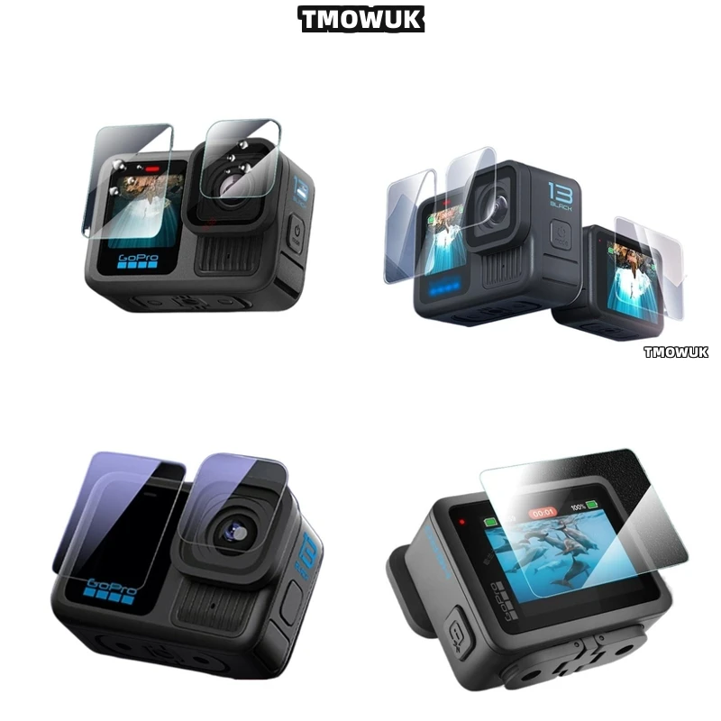 

For GoPro Hero 13 – Ultra-Clear 9H HD Tempered Glass Screen & Lens Protector – Full Cover Front Back – Anti-Scratch & Shatterpro