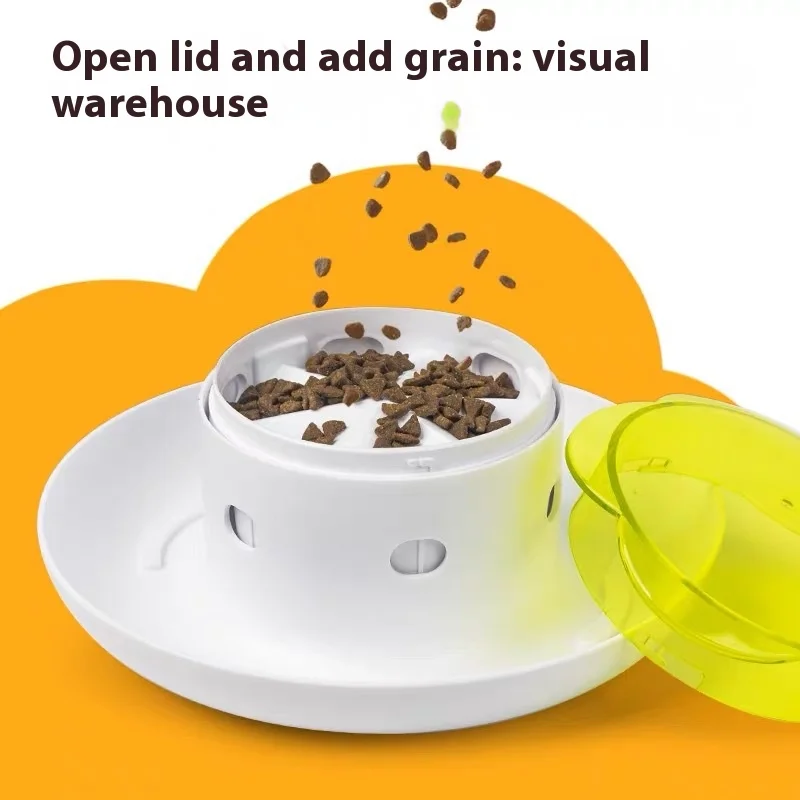 3-In-1 Pet Slow Feeder & Mental Stimulation Toy Press To Release Food, Prevent Vomiting Anti-Boredom for Indoor Pets Easy Clean