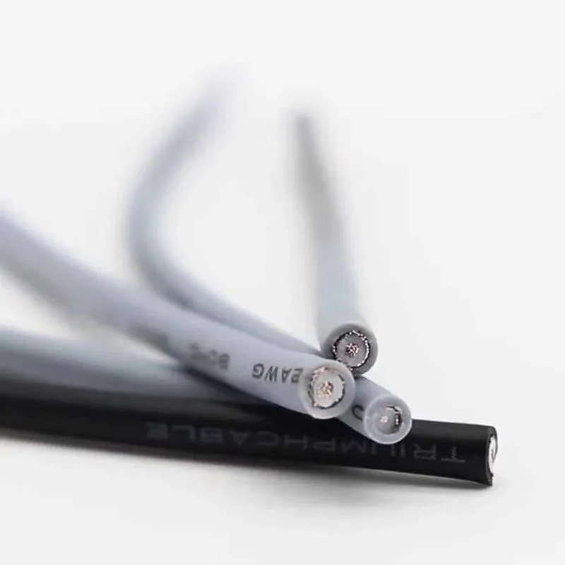 1 м, 32AWG, 30AWG, 28AWG, 26AWG, 24AWG, UL1430, экранированный провод, ПВХ сигнальный кабель, hpanel, аудио, одножильный, электронный провод, черный/серый