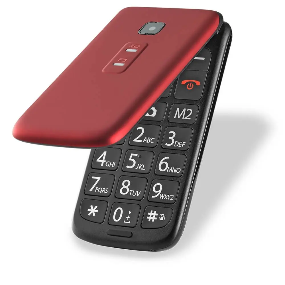 Cell Phone Multilaser Flip Vita Dual Chip Mp3 Red P9021