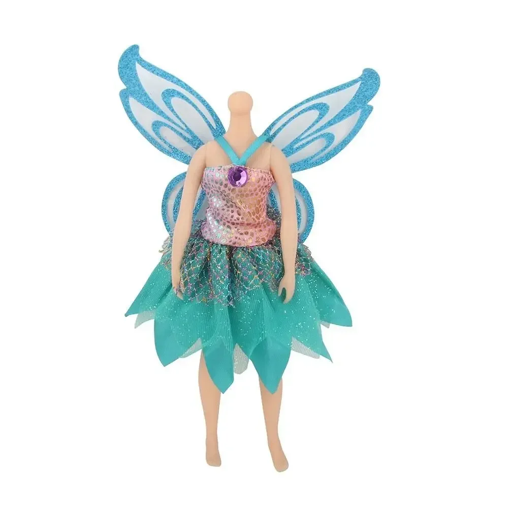 Ropa brillante para muñeca, vestidos de hadas para muñeca BJD y 30cm, falda de gasa, falda de ala de mariposa para accesorios de muñeca, Juguetes, 1/6