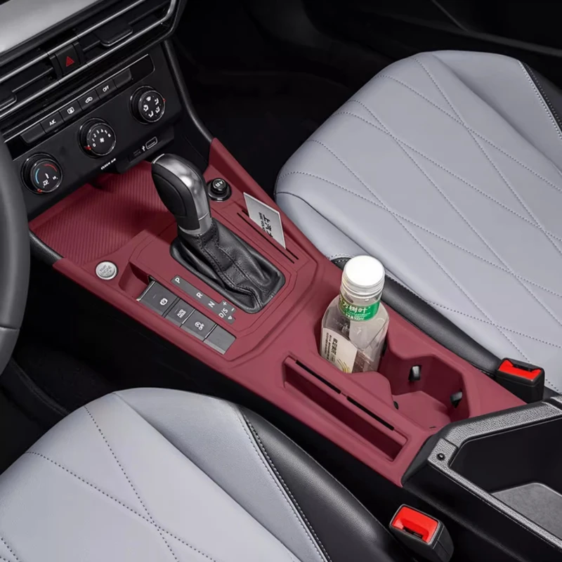 Almohadilla protectora de silicona para Control Central de Volkswagen Lavida Virtus Polo Sedan, herramientas de accesorios de carga inalámbrica Interior para coche