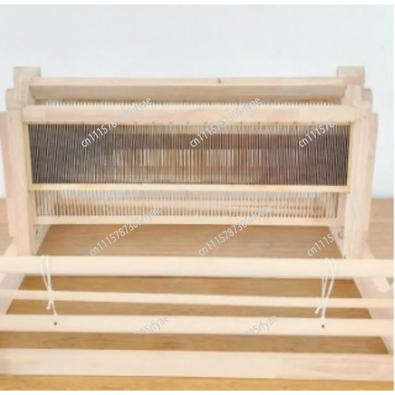 DIY Hand Weaving Loom Solid Wood Mini Desktop Traditional Weaving Machine Tool For Home Craft Handmade Textile Projects