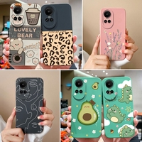 For Oppo Reno 10 Pro 5G Case Cute Design Soft Smooth Liquid Silicone Upgrade Full Protection Cover For Oppo Reno10Pro Capa Coque