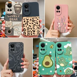 For Oppo Reno 10 Pro 5G Case Cute Design Soft Smooth Liquid Silicone Upgrade Full Protection Cover For Oppo Reno10Pro Capa Coque