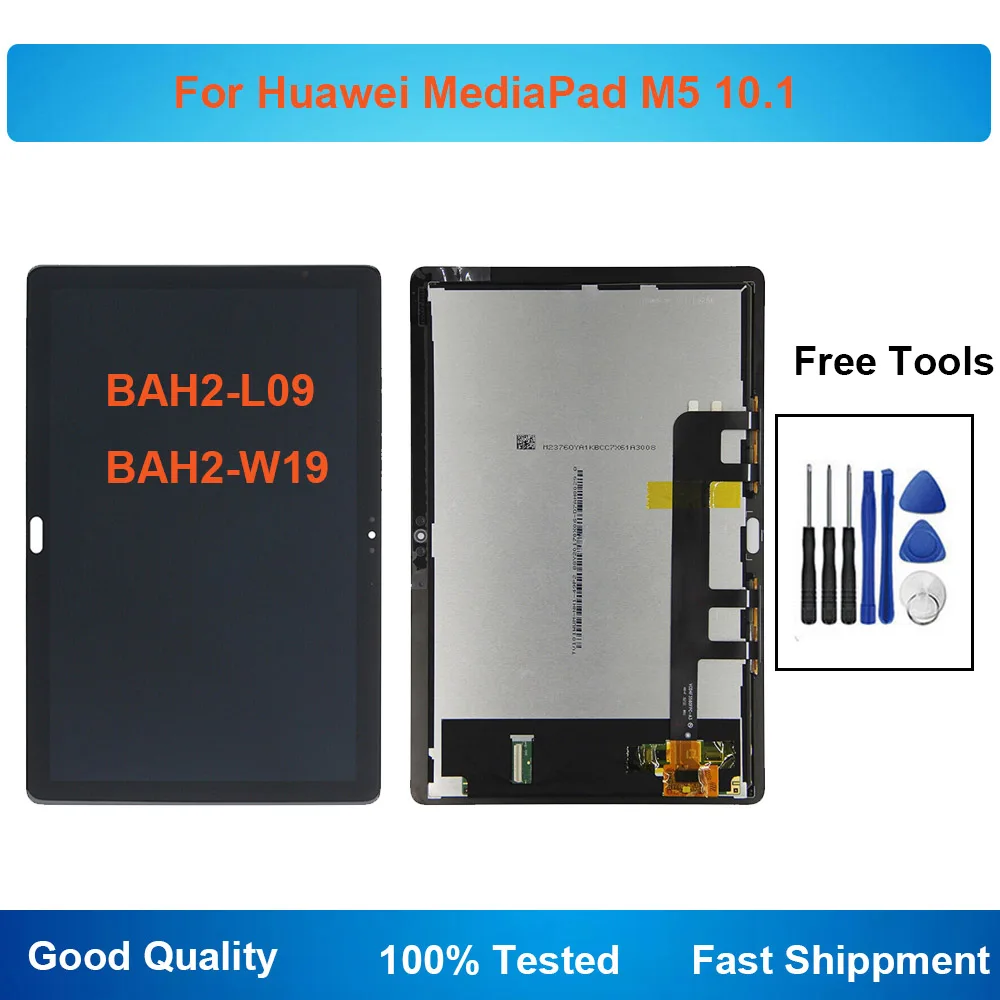 10.1'' For Huawei MediaPad M5 Lite BAH2-L09 BAH2-W09 W19 LCD Display Touch Screen Digitizer Sensor Full Assembly