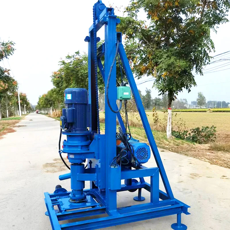 

Customized 100m Deep Portable Hydraulic Water Well Rotary Drilling Rig Electric Borehole Water Well Drilling Machine
