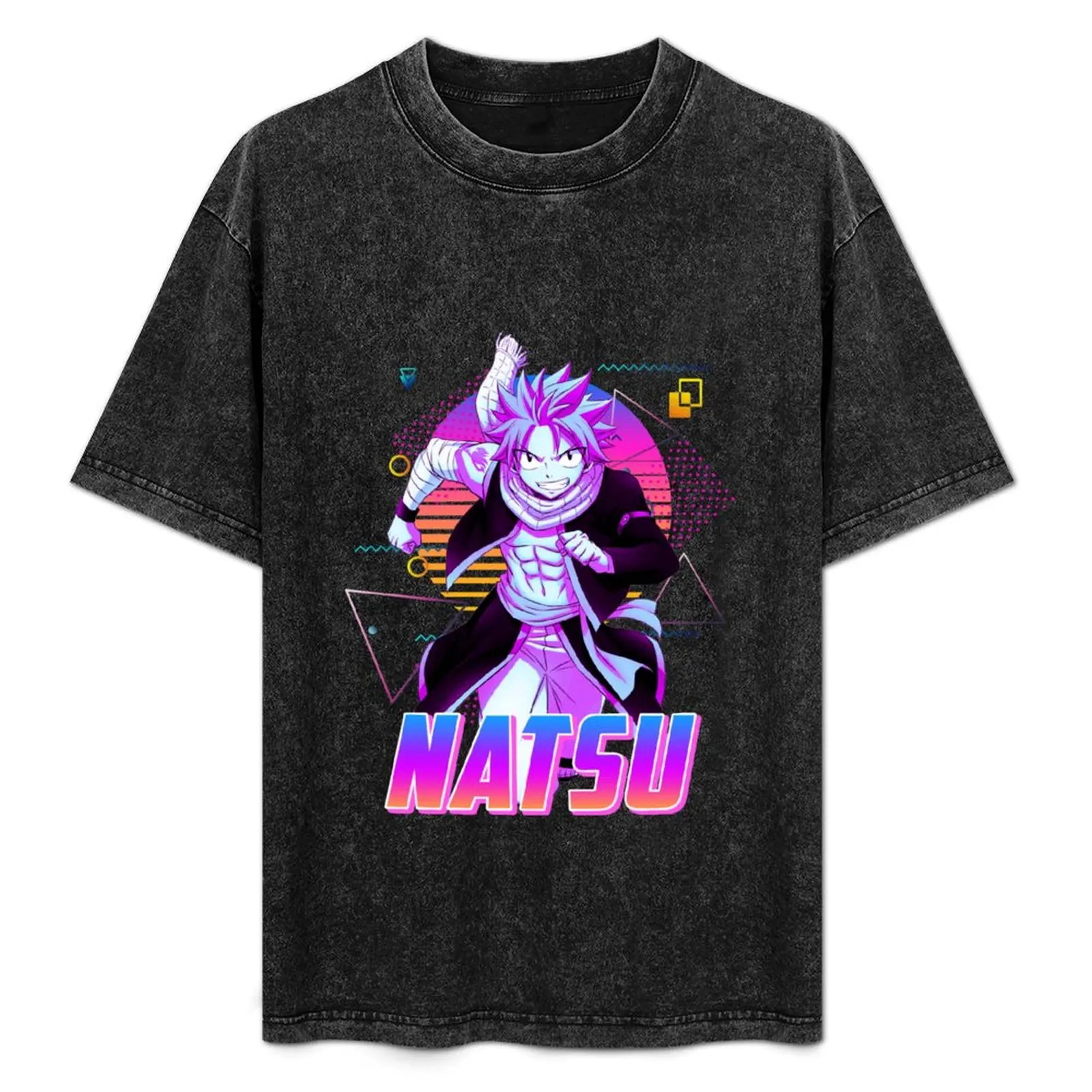 

Natsu dragneel - Retro Art T-Shirt Lightweight Gym Training T-Shirt