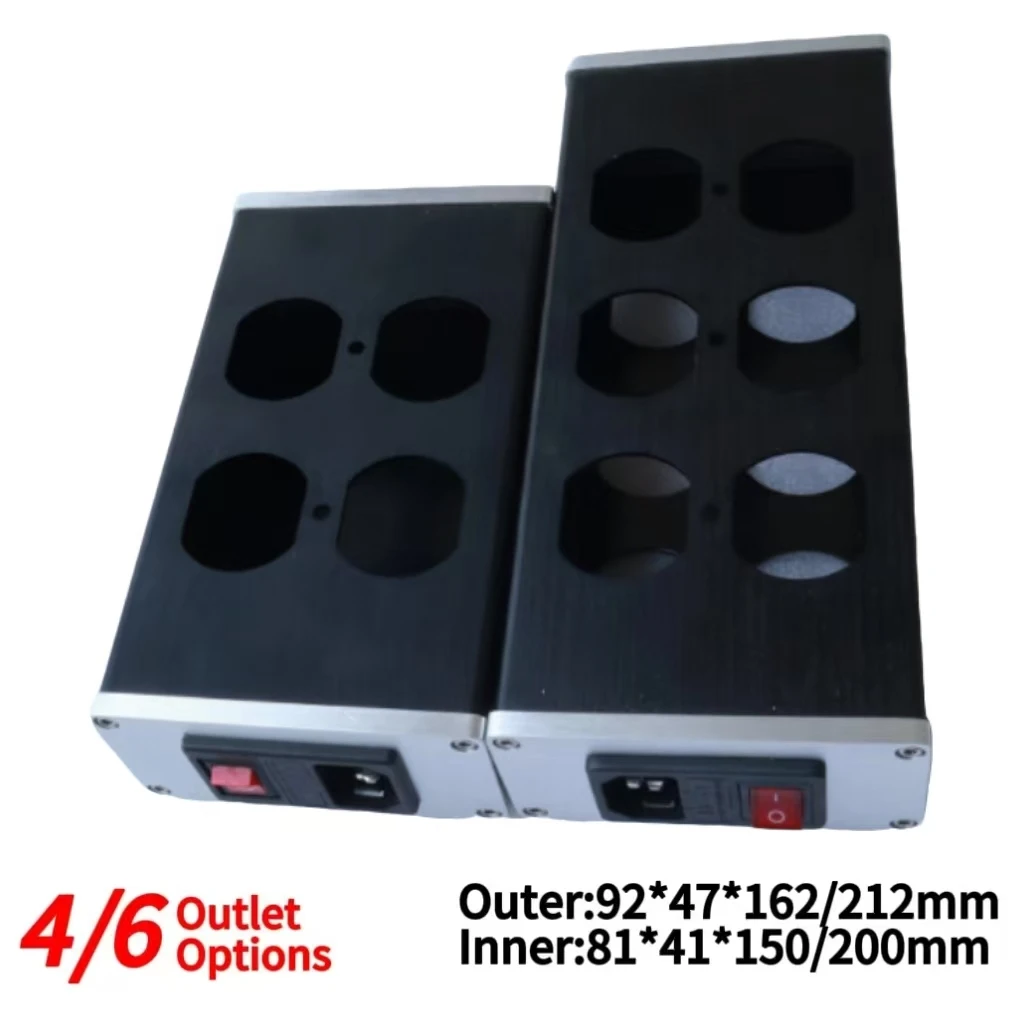 Chasis de fuente de alimentación de aluminio completo de 92*47*162/212mm, estándar estadounidense, audio HiFi DIY xmoydz