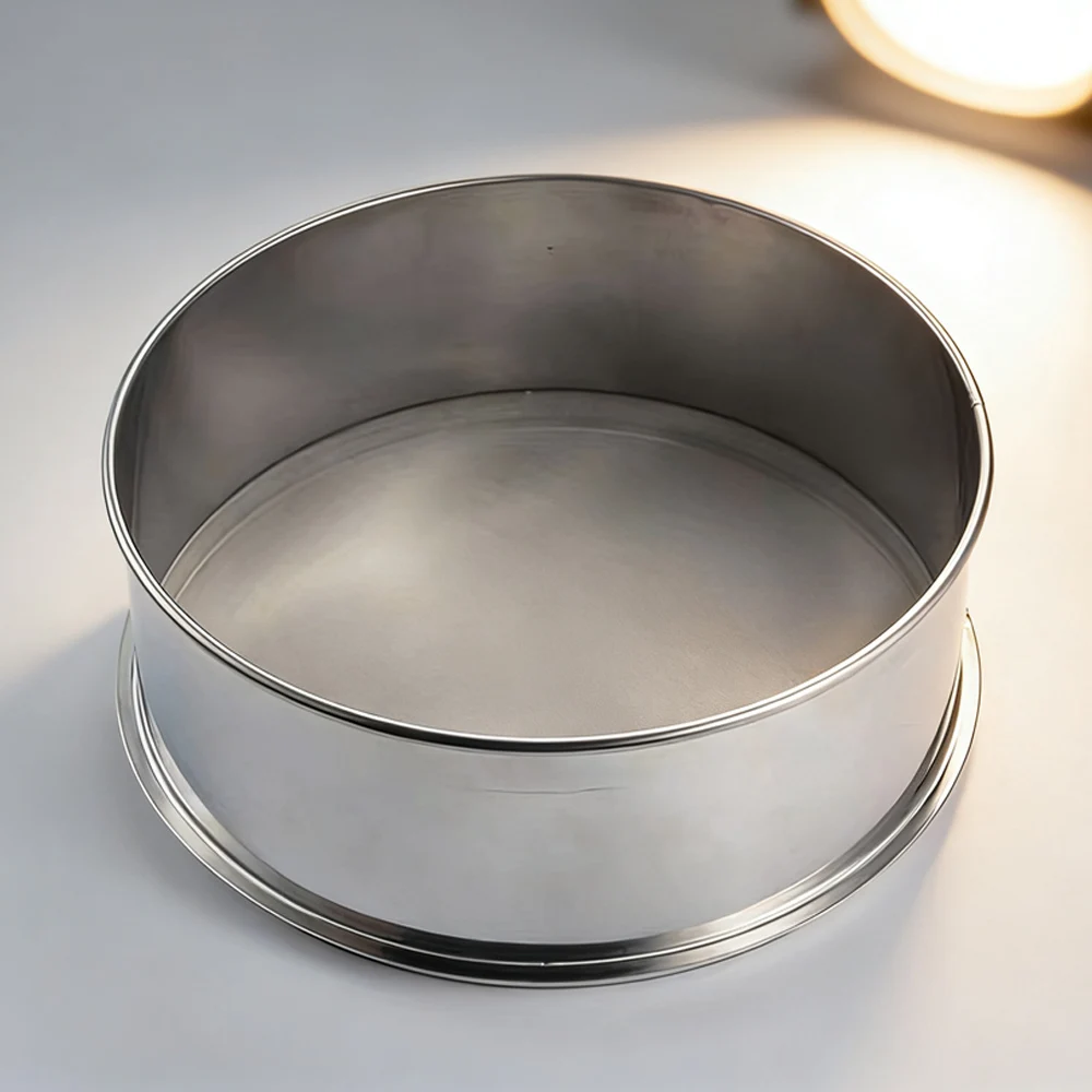 Diameter 30CM Height 10CM SUS All Stainless Steel Sieve For Electric Vibrating Machine Optional Mesh