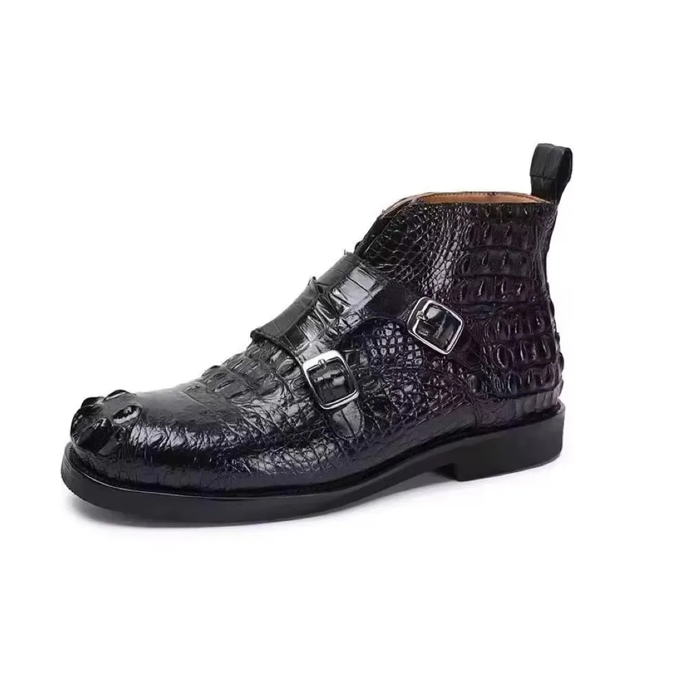 men boots shoes male crocodile shoes