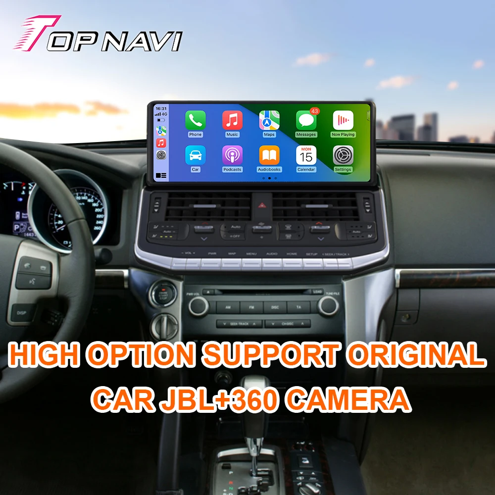 

13.3"For TOYOTA LANDCRUISER LC200 2008-2015 Navigation Carplay Android auto Wireless Multimedia Player