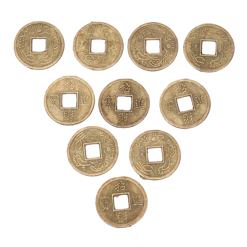 100Pcs Feng Shui Lucky Coins Ancient Chinese I Ching Coins For Health Wealth Charm