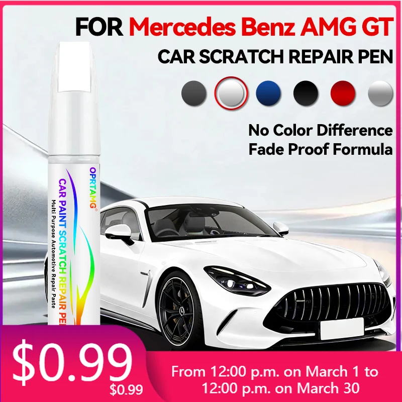 Car Tools Purpose Vehicle Car Paint Repair Pen For Mercedes Benz AMG GT Paint Scratch Repair Accessories White Black Red Grey Bl