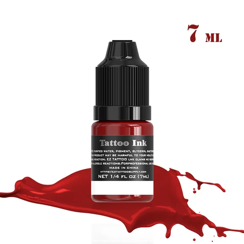 Tinta de tatuaje EZ de larga duración, pigmento brillante para práctica de tatuajes, Pinturas para artistas, 25 colores, 7ML por botella