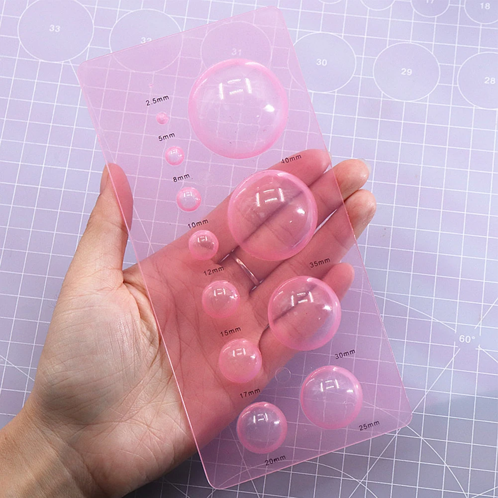 for clay Bump Modeling Tool Manual Sampler for semi Round Spherical 1 Pcs 18.4x12.4cm Crafts DIY Figures Pink Brand New