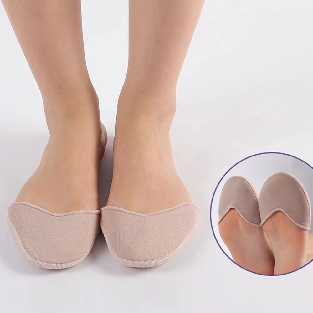 1 Pair Elastic Ballet Dance Tiptoe Toe Cap Cover Anti-slip Knitted Toe Pad Pouch Protector Feet Protector Cover