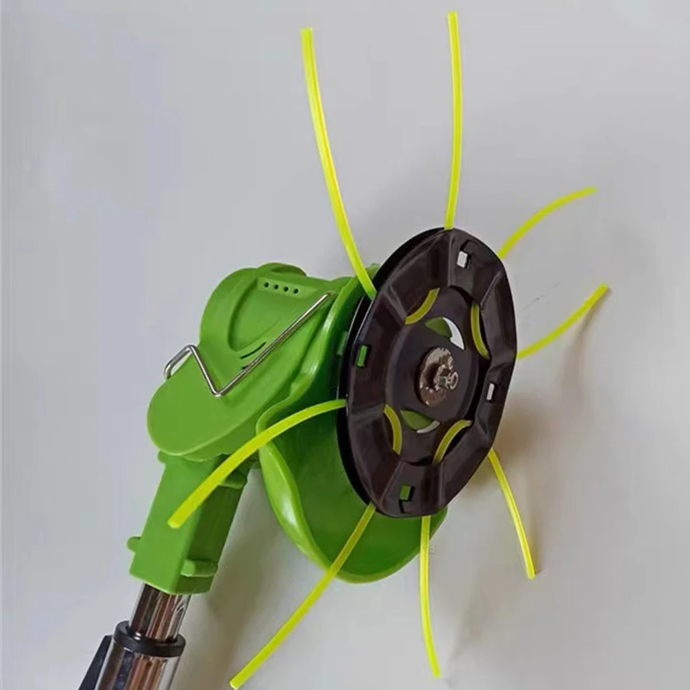 Imagem -02 - Aço Lawn Mower Cabeça Livre com Linhas de Substituição Gasolina e Lithium Grass Trimmer Remoção de Garden Weed Brush Cutter Parte