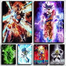 Bandai Anime Dragon Ball Vintage Canvas  Posters VintagePainting Mural Print Hd Poster Office Living Room Baby Room Decoration