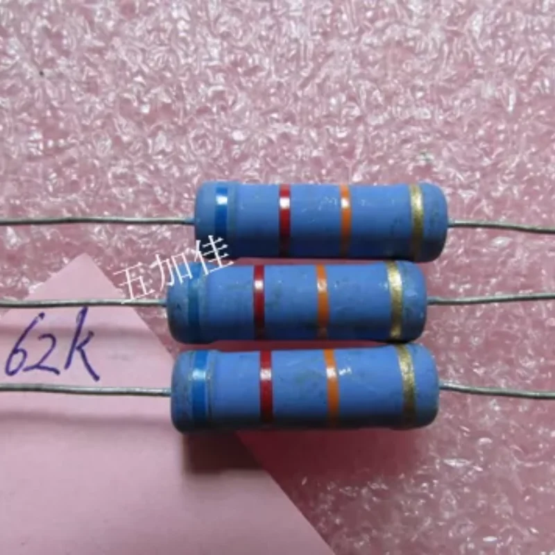 10-100pcs 5W 62K 5% imported axial metal oxide film resistor