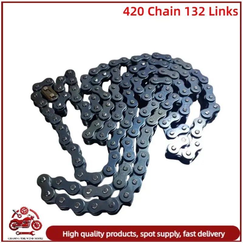 

Motorcycle 420 Chains 132 Links Drive Chain Link For 50cc 70cc 90cc 110cc 125cc Pit Dirt Bike Scooter ATV Buggy Quad