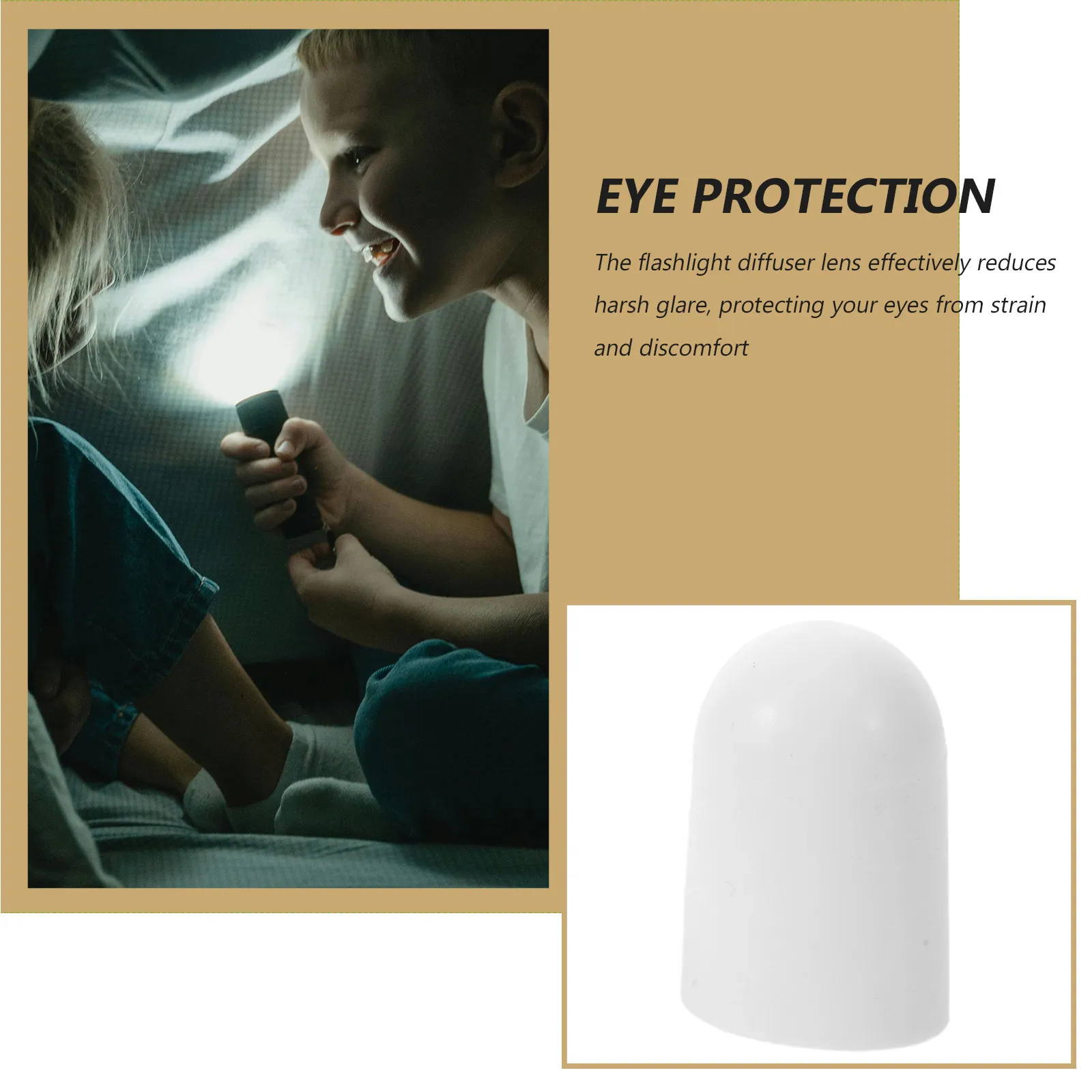 4Pcs Flashlight Diffuser Dome Caps Soft Silicone Non Dazzling Lens Covers 39-43Mm Camping Tent Indoor Lighting Accessories Anti - view 5