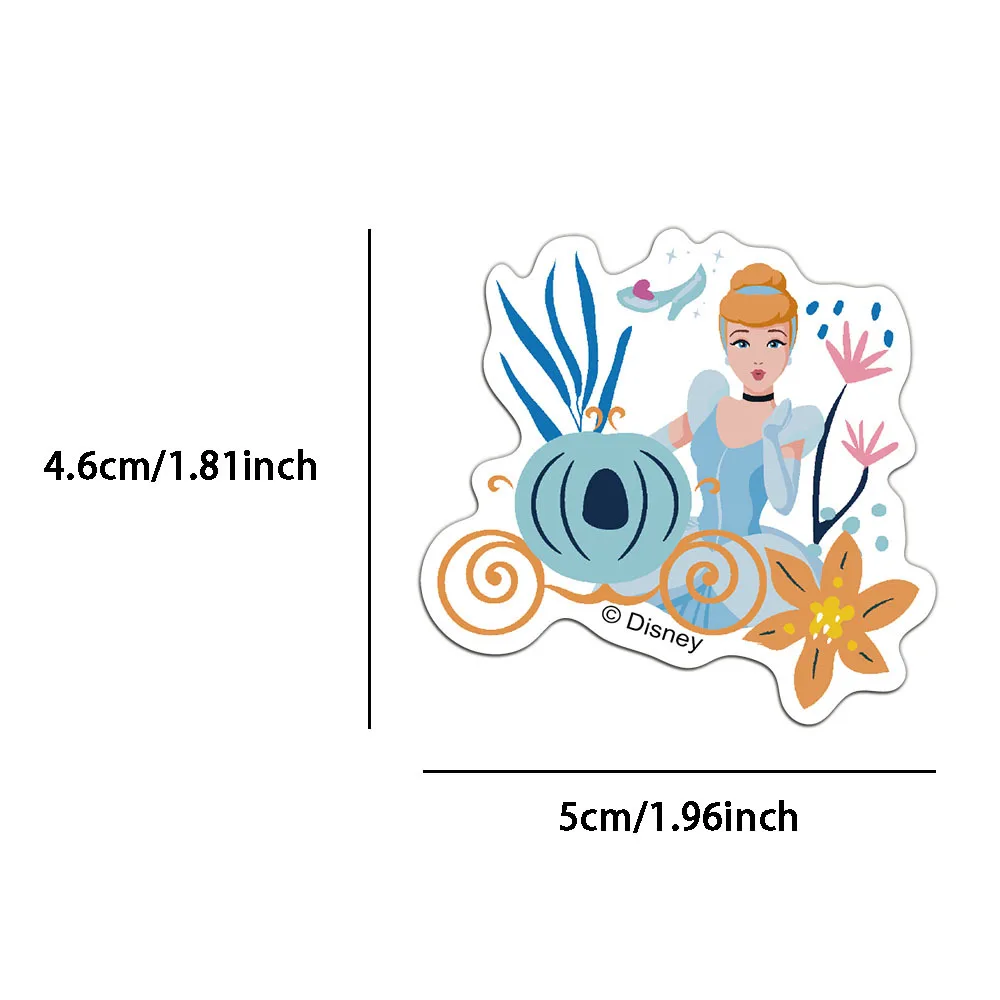 50/200 قطعة ملصقات الأميرة الكرتون لطيف الشارات DIY بها بنفسك مذكرات الكمبيوتر المحمول الأمتعة سكيت الكتابة على الجدران الشارات لعبة طفل هدايا عيد الميلاد