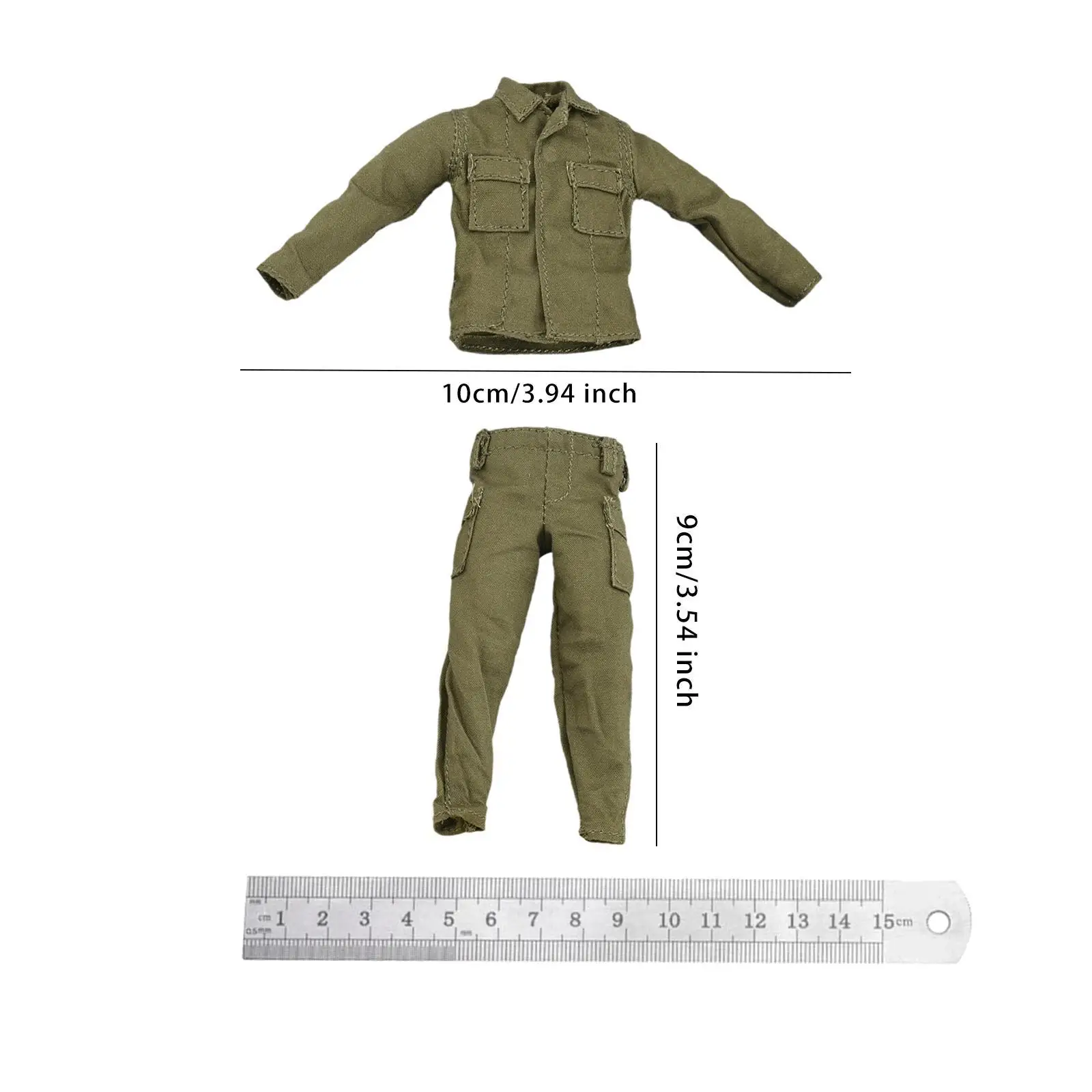 Veste et pantalon 1:12, uniforme d'entraînement pour 6 figurines d'action