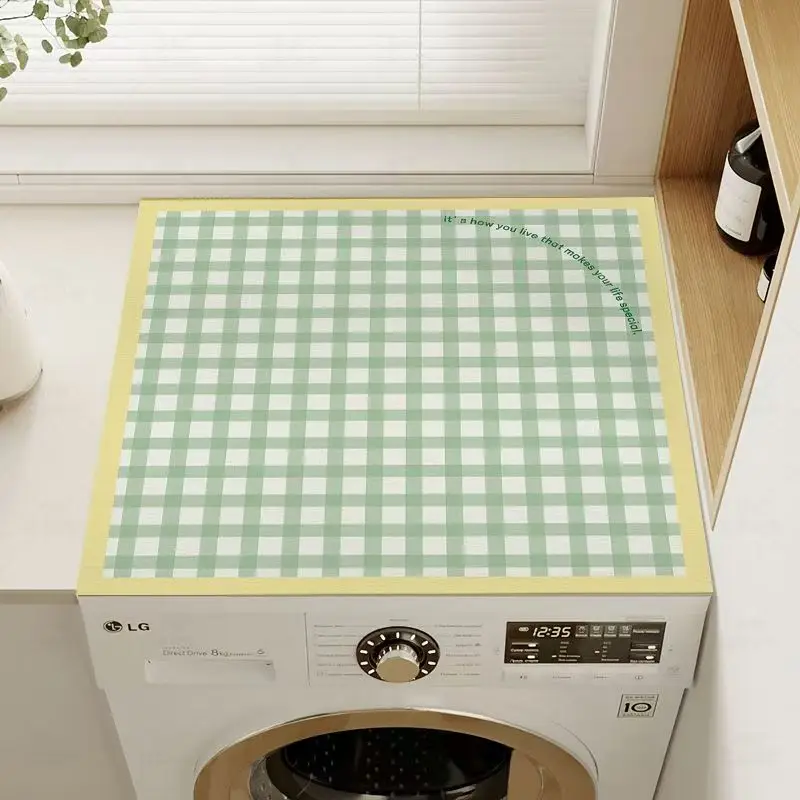 Diatom mud drum washing machine cover pad, water absorption, sun protection and dust cover
