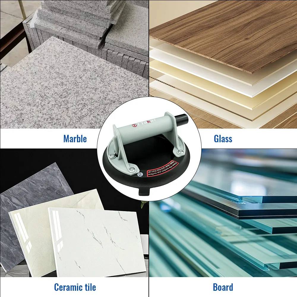 2PCS New Vacuum Suction Cup 200kg Loading Capacity Heavy Duty Vacuum Spreader for Tile Adsorption Granite Glass Lifting ﻿1PCS