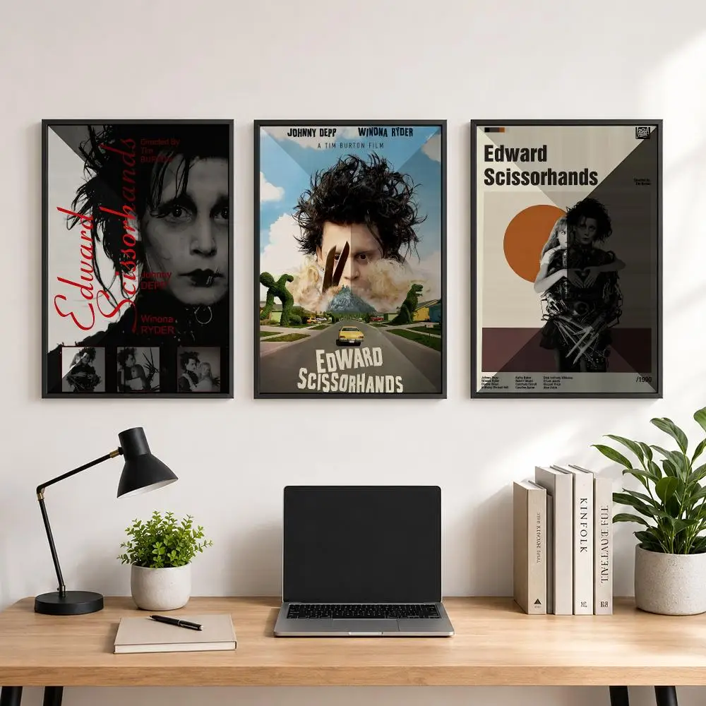 movie Edward Scissorhands Poster HD Poster Minimalist Home Decoration Suitable for Living Room Bedroom Corridor and Gift Giving