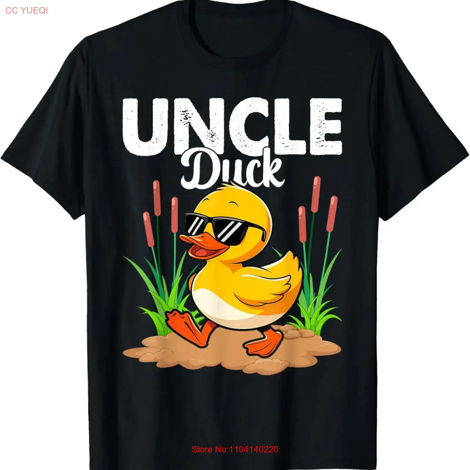 Cute Duckling Duckies Lover Funny Uncle Duck Father's Day T Shirt for Dad vintage Washed homme Unisex fashion Stylish graphic