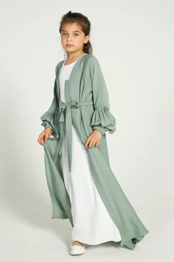 

Eid Ramadan Muslim Kids Girls Hijab Dress Khimar Abaya Turkey Kaftan Islam Clothing Kebaya Niqab Caftan Marocain Robe Party Gown