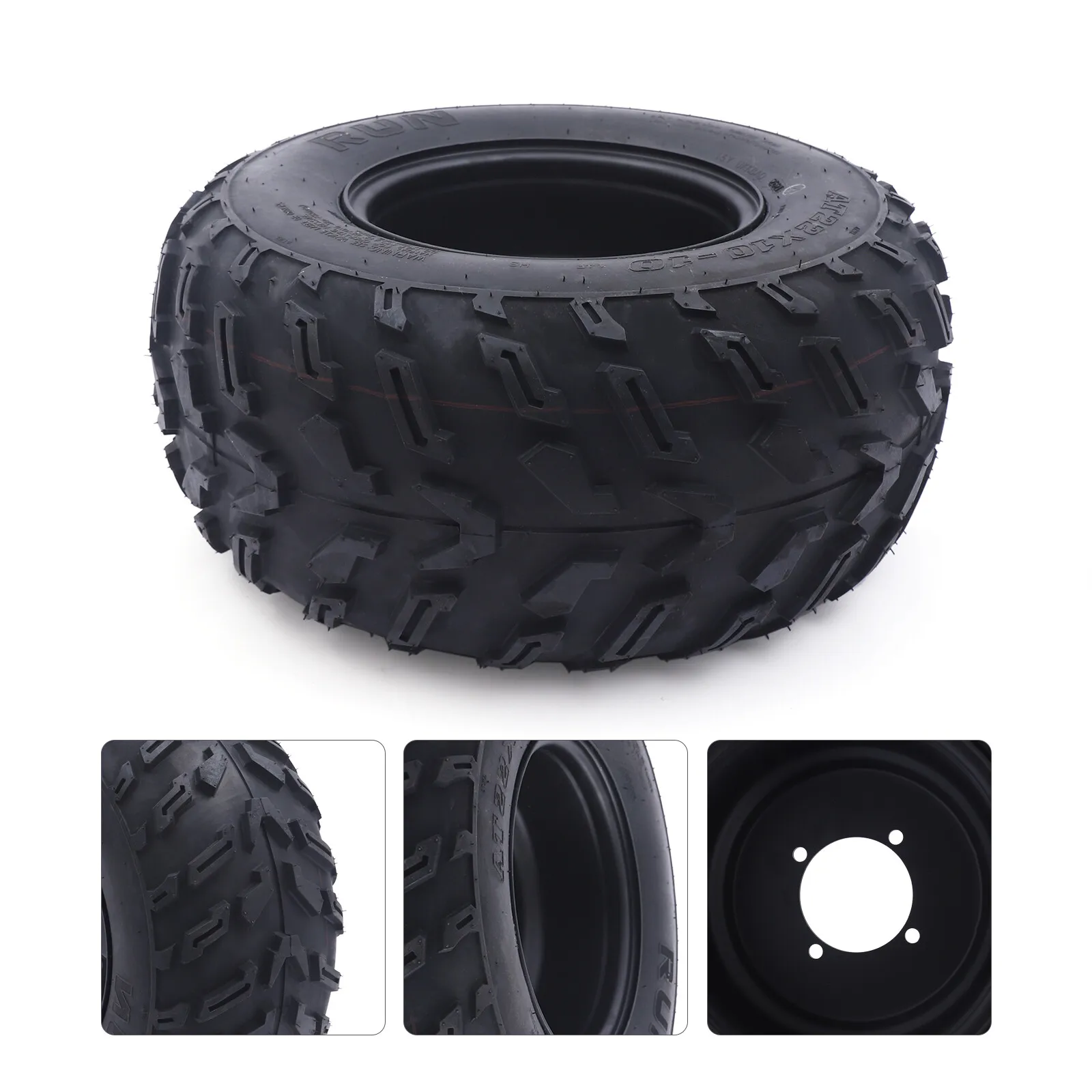 

22x10-10 22X10X10 КОЛЕС ДЛЯ ШИНА 10 ДЮЙМОВ 200CC 250CC ATV QUAD Go Kart Off Road Черный