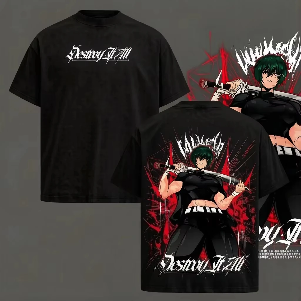 Raymond Sukuna Ninjutsu Attack Jujutsu Kaisen Printed T-shirt Men's and Women's T-shirt Men's Top Sports T-shirt Men's T-shirt