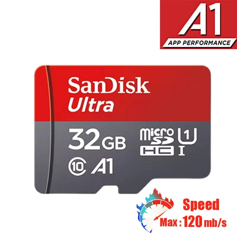 Sandisk Micro TF SD Card 32GB-512GB Micro TF/SD Card For Mobile Phone/Laptop Waterproof  C10 Ultra A1 MicroSDHC/SDXC For Xiaomi