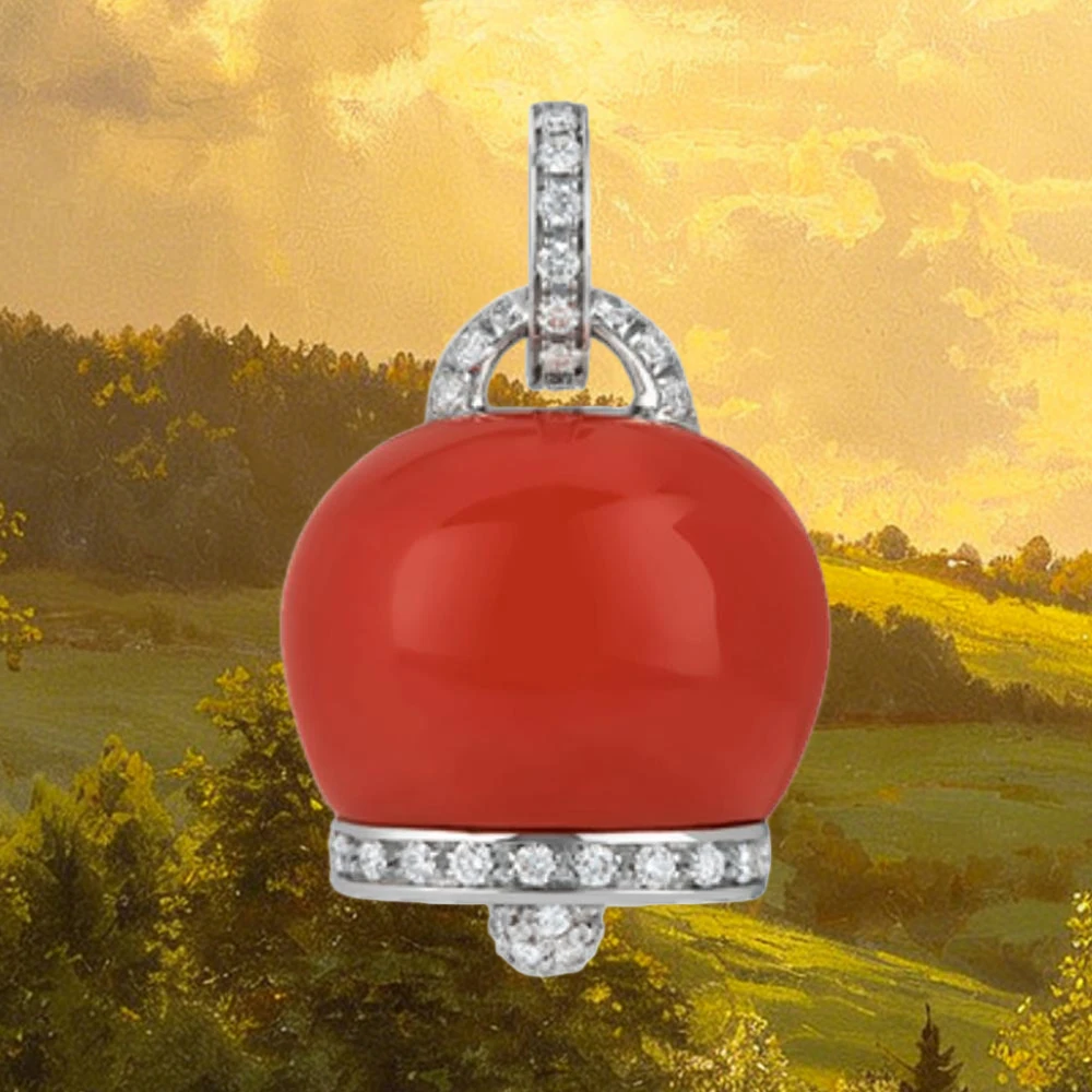 

High-End Chanteclers 2026 Pendant 925 Sterling Silver Gold Plated Shiny Stylish Necklace Decor