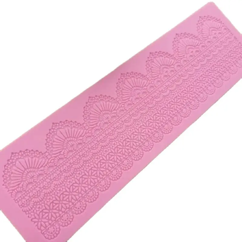 Cake Border Decoration Lace Mat Sugar Lace Pad For Wedding Cake Decoration Silicone Lace Mold Christmas Silicone Mould H818