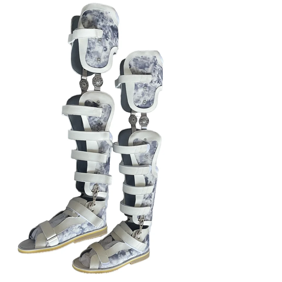 Białe buty korekcyjne o wysokim kroju dla osób z porażeniem mózgowo-sprężynowym Protezujące maszyny ortopedyczne Oddychające