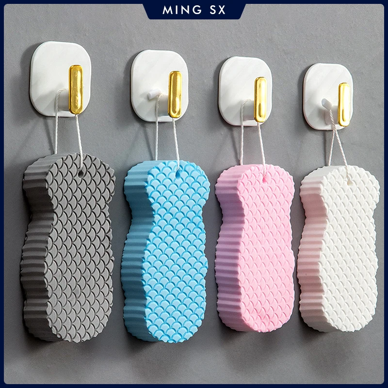 Soft Bath Sponge Brush Exfoliating Dead Skin Sponge For Kids Massager Cleaning Shower Brushes Peeling Fish Scale Sponge Rub image 2