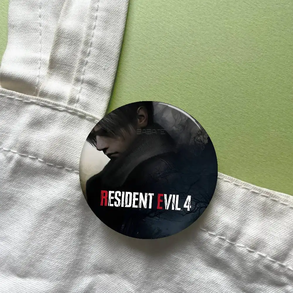 قماش اللوحة لعبة R-RESIDENT EVIL صور دبابيس الإبداعية شارة مستديرة الهدايا دبابيس 32/44/58 مللي متر