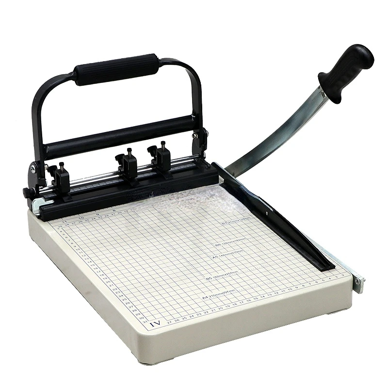 A4-3 With Cutter Small Portable 20 Sheets Manual Oaper Puncher