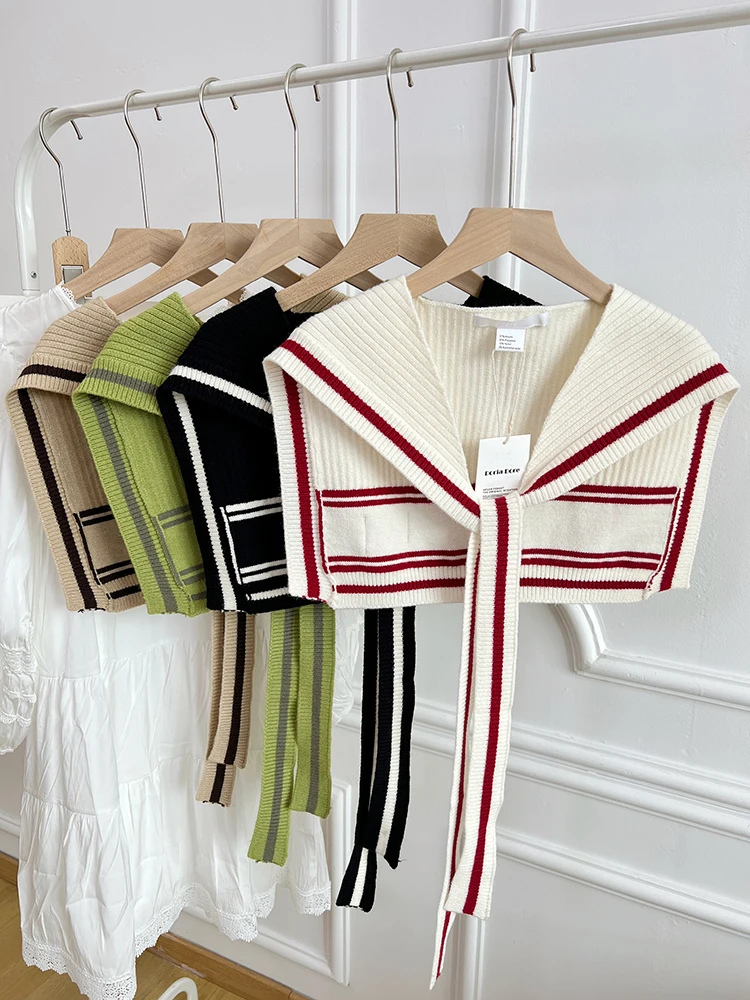 

Korean Sle Wool Blend Knitted Scarf oulder Wrap Spring Autumn Faionable Versatile ing Women's Accory College Sle